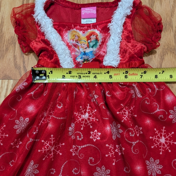 Disney Princess Red Holiday nightgown 18 Months - Picture 8 of 11